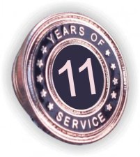 (image for) Years of Service Lapel Pin - 11 Year