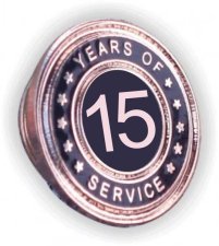 (image for) Years of Service Lapel Pin - 15 year