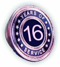 (image for) Years of Service Lapel Pin - 16 Year