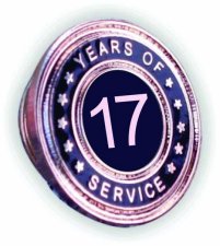 (image for) Years of Service Lapel Pin - 17 Year