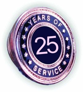 (image for) Years of Service Lapel Pin - 25 Year