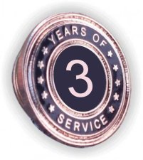 (image for) Years of Service Lapel Pin - 3 Year