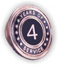(image for) Years of Service Lapel Pin - 4 Year
