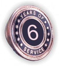 (image for) Years of Service Lapel Pin - 6 Year