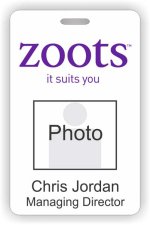 (image for) Zoots Dry Cleaning Photo ID Badge