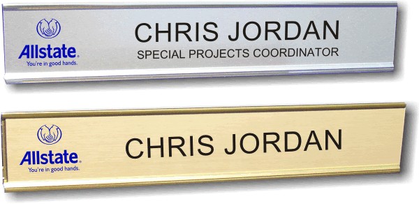 Allstate Insurance Name Plates - $14.25 | NiceBadge™