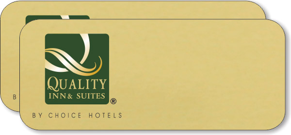 Quality Inn & Suites Pack of 25 Gold Logo Only Badges - $65.00 | NiceBadge