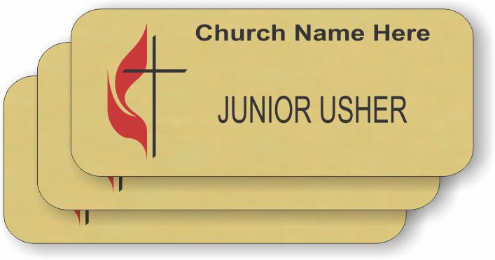 church usher name tags