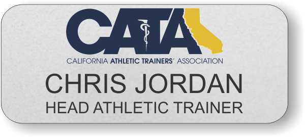 California Athletic Trainers Standard Silver badge - $10.01