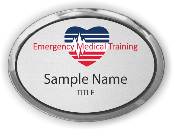 Emergency Medical Training Oval Executive Silver Other Badge - $14.00 ...