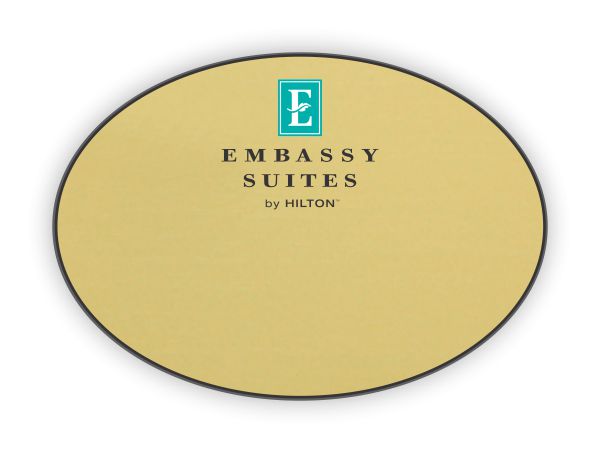 Embassy Suites Logo Only Oval Gold Badge 1116 Nicebadge™ 8406