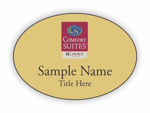 Comfort Suites New Logo Oval Gold Badge 1225 Nicebadge™ 3990