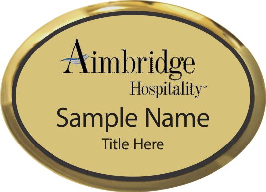 Aimbridge Hospitality Oval Executive Gold Badge 1603 Nicebadge™ 1879