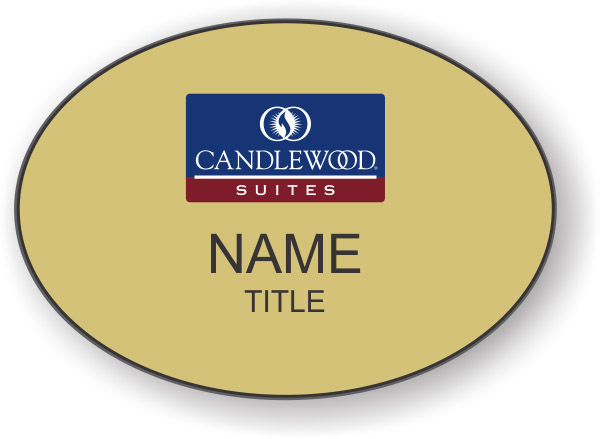 Candlewood Suites Oval Gold Badge 823 Nicebadge™ 7067