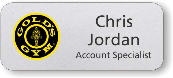 Gold S Gym Silver Badge $6 21 Custom Name Badges And