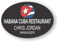 (image for) Habana Cuba Black Oval Badge
