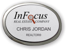 (image for) InFocus Silver Oval Executive Badge
