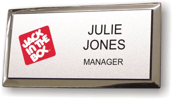 Jack In The Box Logo A Executive Silver Badge