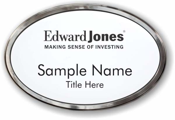 Edward Jones Oval Prestige Polished badge - $32.00 | NiceBadge™