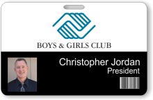 Boys and Girls Club Barcode ID Badge