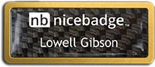 Gold Prestige Name Badge