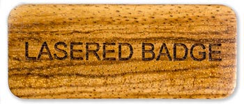 Lasered Wood Name Badge